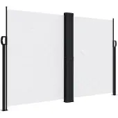 Syfax Seitenmarkise Ausziehbar Weiß 160x1200 cm