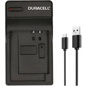 Duracell DRO5945, USB, Indoor Batterieladegerät, Olympus E-400, Olympus PEN E-PL1, Olumpus PEN E-P1, Fujifilm FinePix S100FS, Schwarz, 5 V, 5 V