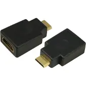 Logilink AH0010, HDMI Typ A (Standard), HDMI Typ D (Mikrofon), Buchse, Stecker, Gerade, Gerade