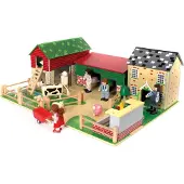 Tidlo Holz Bauernhof Spielset Oldfield Farm Bauernhof Spielzeug