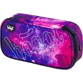 Baagl Federmäppchen für Mädchen - Schulmäppchen für Schreibzubehör - Schulsachen Federtasche, Federmappe, Mäppchen für Schule (Skate Galaxy)