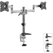 Macleans MC-714 - VESA Monitor-/TV-Halter, 13-27", silber, 2x 8 kg