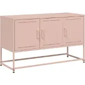Syfax TV-Schrank Rosa 100,5x39x60,5 cm Stahl