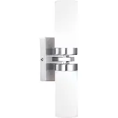 Globo Wandleuchte Space, nickel, zweiflammig, IP44