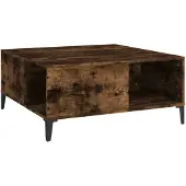 Syfax Couchtisch Räuchereiche 80x80x36,5 cm Holzwerkstoff