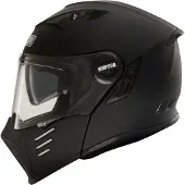 Simpson Darksome Solid 06 Klapphelm, schwarz matt, XS (54)