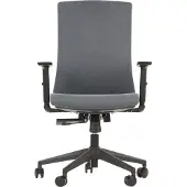 Stema Ergonomischer Bürodrehstuhl TONO, Nylongestell, verstellbare Armlehnen, Graphit