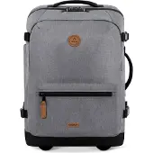Cabaia Rucksack mit Laptopfach Soft Suitcase 2 Wheels Essentials Trolley 48L Getaria grau 51cm