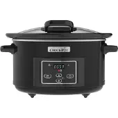 Crock-Pot CSC052X, 4,7 l, Schwarz, Silber, Digital, 0,5 h, 20 h, Glas