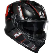 AGV K7 Kyber Helm, schwarz/rot, 2XL (63/64)