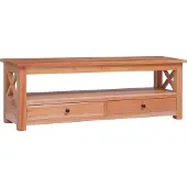 Syfax TV-Schrank 115x30x40 cm Massivholz Mahagoni