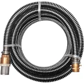 Syfax Saugschlauch mit Messing-Anschlüssen 15 m 25 mm Schwarz