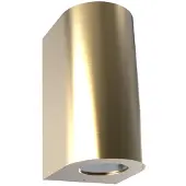 Nordlux Außenwandlampe Canto Maxi 2, messingfarben, GU10, 17cm, IP44