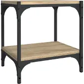 Syfax TV-Schrank Sonoma-Eiche 40x33x41 cm Holzwerkstoff und Stahl