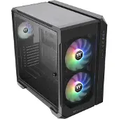 Thermaltake View 51 TG ARGB, Midi Tower, PC, Schwarz, ATX, EATX, micro ATX, Mini-ITX, Stahl, Gaming