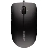 Cherry MC 2000 Kabelgebundene Maus mit schwenkbarem Rad, Schwarz, USB, Beidhändig, IR LED, USB Typ-A, 1600 DPI, Schwarz