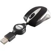 Verbatim Go Mini Optical Travel Mouse – Schwarz, Beidhändig, Optisch, USB Typ-A, 1000 DPI, Schwarz