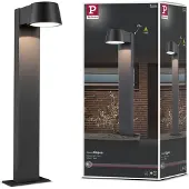 Paulmann LED Sockelleuchte Capea, schwarz, Aluminium, Modern, LED Außenleuchte