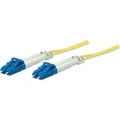 Intellinet Glasfaser LWL-Anschlusskabel, Duplex, Singlemode, LC/LC, 9/125 µm, OS2, 5 m, gelb, 5 m, OS2, LC, LC