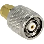 DeLOCK 88853, RP-TNC, SMA, Nickel/Gold, Silber, 26,7 mm, Polybag