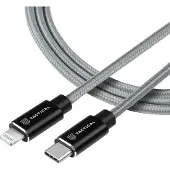 Tactical Fast Rope Kevlar-Kabel USB-C|Lightning MFi 0,3 m Grau
