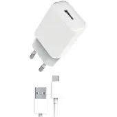 Myway Usb-a-und Usb-c-wandladegerät 1 M Weiß Weiß One Size