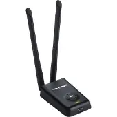 TP-LINK 300Mbit/s-High-Power-WLAN-USB-Adapter, Kabellos, USB, WLAN, Wi-Fi 4 (802.11n), 300 Mbit/s, Schwarz