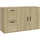 Syfax Sideboard Sonoma-Eiche 100x33x59,5 cm Holzwerkstoff