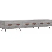 Syfax TV-Schrank Grau Sonoma 150x36x30 cm Holzwerkstoff