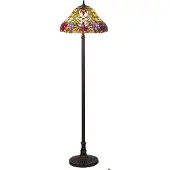 Rabalux 8088 Stehlampe Mirella, E27, bronze-silber-mehrfarbig, rund, Klassisch, ø460mm