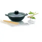 kela Wok-Set Mini Gusseisen 5tlg 8cmh 24cmØ 1,6l, 77747