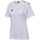 Hummel Damen T-Shirt hmlAuthentic Cotton s/s Shirt 220009-9001 S - White - S