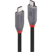 Lindy 36958, 2 m, USB C, USB C, USB4 Gen 3x2, 40 Gbit/s, Schwarz
