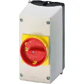 Siemens 3RV1923-1GA00 Isolierstoff-Aufbaugeh. mit Not-AUS-Drehantrieb, 72mm, metr. Kabeldurchführung 3RV19231GA00