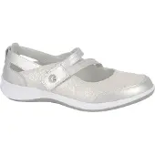 Boulevard - Damen Riemchenschuhe, Glitzer, Wildleder DF2398 (43 EU) (Silber)