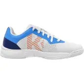 Kempa Hallenschuh "Hallen-Sport-Schuhe Kourtfly Three W", Damen, Gr. 6, blau (blau, weiß), Obermaterial: 100% Textilmaterial TEXMAT., Schuhe Hallenschuh