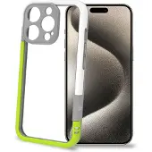 Celly Bumper iPhone 16 Pro Weiß/Limettengrün