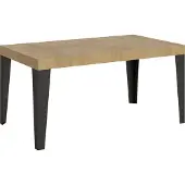Itamoby Ausziehtisch 160/244x80 cm Flame Natur Eiche Anthrazit Beine