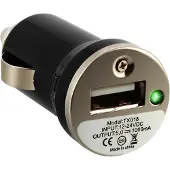 Avizar , Universal-KFZ-Ladegerät für den Zigarettenanzünder (1A USB-Ausgang), Schwarz
