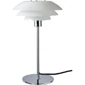 Dyberg Larsen DL31 Tischleuchte Glasschirm chrom