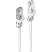 Shiverpeaks RJ45 Flachkabel m. CAT 7 Rohkabel slim weiß 15m