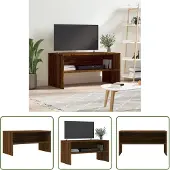 The Living Store TV-Schrank Braun Eiche-Optik 80x40x40 cm Holzwerkstoff