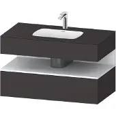 Duravit Einbauwaschtisch-Möbel-Set Qatego 100x55x60cm, w m/Gr m, Kon-WTU, Nischenb