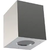 Nordlux LED-Außenwandlampe Canto Kubi 2, 10 cm, edelstahl