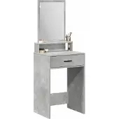 Syfax Schminktisch Beton Grau 50 x 41 x 140 cm Holzwerkstoff
