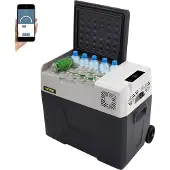 Vevor BuoQua 50L Autokühlschrank Kompressorkühlbox Edelstahl Urlaub Isolierbox Mini Kühlschrank Kühlbox Auto und Steckdose