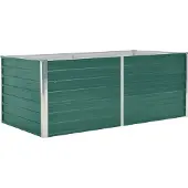 Syfax Hochbeet 160 x 80 x 45 cm Verzinkter Stahl Grün