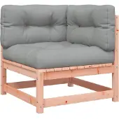 Syfax Garten-Ecksofa mit Kissen Massivholz Douglasie