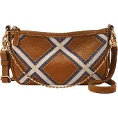 Fossil Schultertasche Umhängetasche Jolie Shoulderbag Brown Patchwork hellbraun