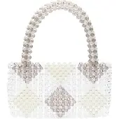 Koosh damen handtasche - wollweiss mehrfarbig